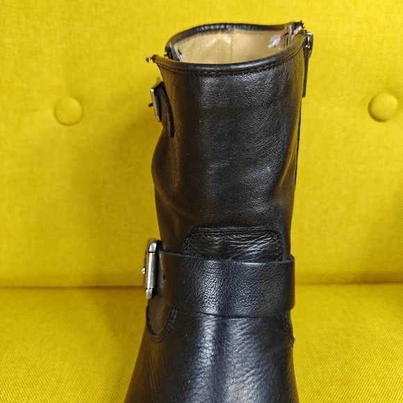 Frye Veronica Short Boot Buckle Black Leather Women's Shoe Size 9.5B - Picture 8 of 15